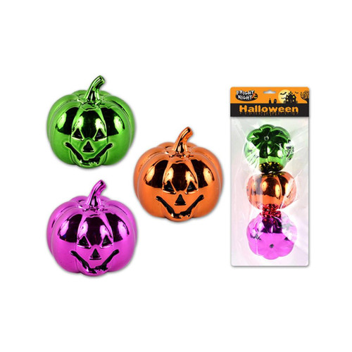 Witches of Halloween Metallic Halloween Jack-O-Lantern (Pack of 3) Witches of Halloween Metallic Halloween Jack-O-Lantern (Pack of 3)