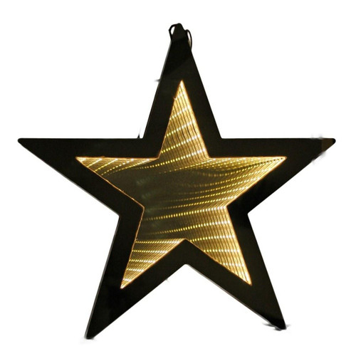 Christmas Elves Golden Standing Star Infinity Light (Indoor) - 35cm Christmas Elves Golden Standing Star Infinity Light (Indoor) - 35cm