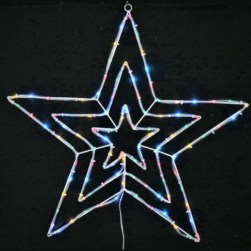 Solar-Powered Multicoloured 85 LED Starlight Tube Decoration Solar-Powered Multicoloured 85 LED Starlight Tube Decoration