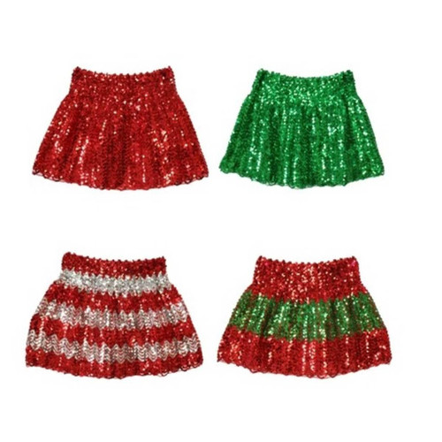 Christmas Elves Christmas Sequins Skirt (4 Styles) Christmas Elves Christmas Sequins Skirt (4 Styles)