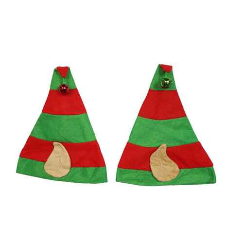 Christmas Elves Elf Hat with Ears and Bell (2 Styles) Christmas Elves Elf Hat with Ears and Bell (2 Styles)
