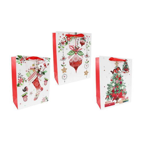 Christmas Elves Festive Decorative Giftbag (3 Styles) - 24cm Christmas Elves Festive Decorative Giftbag (3 Styles) - 24cm