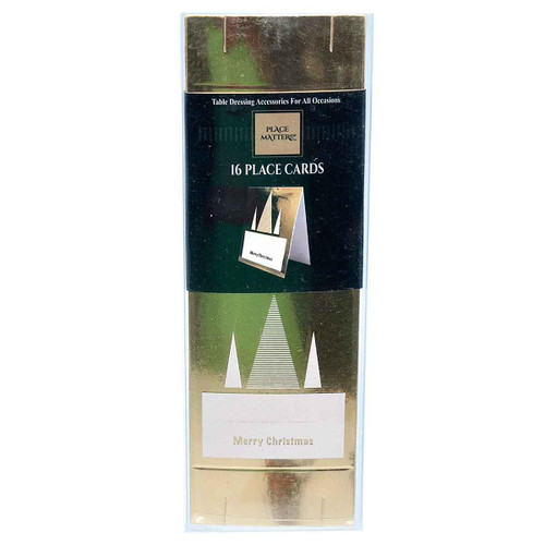 Christmas Elves Gold Foil Stripe Christmas Napkin Wraps - 18cm Christmas Elves Gold Foil Stripe Christmas Napkin Wraps - 18cm