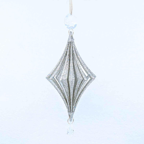 Christmas Elves Gold Glitter Layered Diamond Jewelled Ornament - 16.5cm Christmas Elves Gold Glitter Layered Diamond Jewelled Ornament - 16.5cm