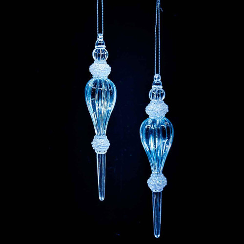 Christmas Elves Ice Blue Hanging Drop Ornament - 16cm Christmas Elves Ice Blue Hanging Drop Ornament - 16cm