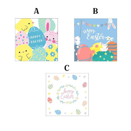 Easter Town Easter Napkins (Pack of 20, 3 Designs) - 33cm Easter Town Easter Napkins (Pack of 20, 3 Designs) - 33cm