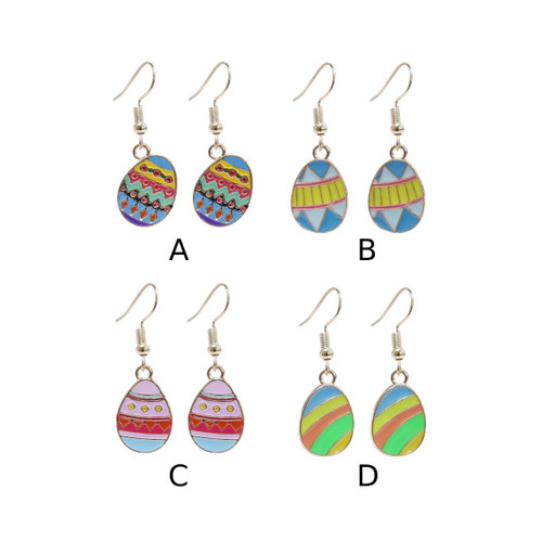 Easter Town Easter Egg Metal Earrings (4 Styles) Easter Town Easter Egg Metal Earrings (4 Styles)