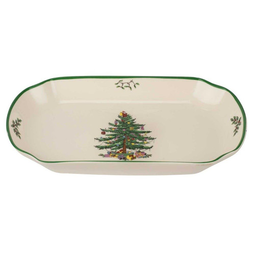 Spode Christmas Tree Rectangular Serving Tray - 29.5cm Spode Christmas Tree Rectangular Serving Tray - 29.5cm