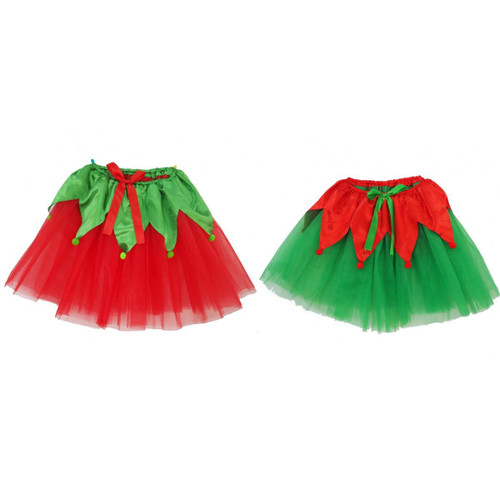 Christmas Elves Tutu Organza Elf Ladies (2 Colours) - One Size Fits Most Christmas Elves Tutu Organza Elf Ladies (2 Colours) - One Size Fits Most