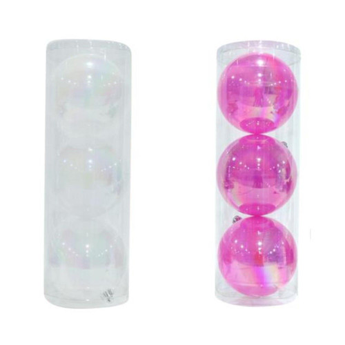 Christmas Elves Iridescent Pearl Bauble (2 Colours - Pack of 3) - 150mm Christmas Elves Iridescent Pearl Bauble (2 Colours - Pack of 3) - 150mm