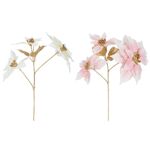 Christmas Elves Egyptian Poinsettia Stem (2 Colours) - 65cm Christmas Elves Egyptian Poinsettia Stem (2 Colours) - 65cm