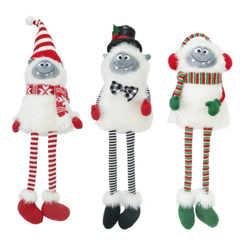 Christmas Elves Yeti Snow Monster Shelf Sitter (3 Styles) - 57cm 
