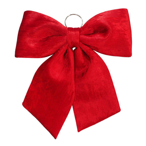 Christmas Elves Red Velveteen Jumbo Bow with Hanger - 44 x 54cm Christmas Elves Red Velveteen Jumbo Bow with Hanger - 44 x 54cm