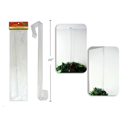 Christmas Elves Christmas Wreath Hanger Clear Plastic - 36cm Christmas Elves Christmas Wreath Hanger Clear Plastic - 36cm
