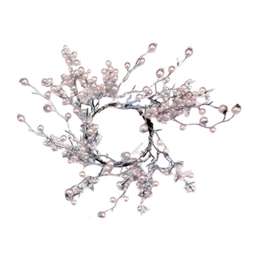 Christmas Elves Pink Pearl Berry Christmas Wreath - 36cm Christmas Elves Pink Pearl Berry Christmas Wreath - 36cm