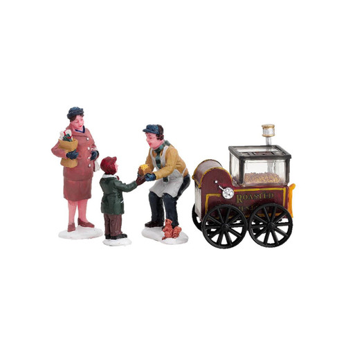 Lemax Christmas Shop Lemax Roasted Chestnut Stand (Set of 4) Lemax Christmas Shop Lemax Roasted Chestnut Stand (Set of 4)