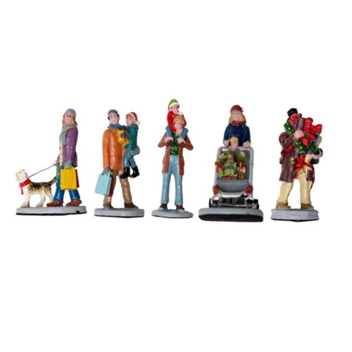 Holiday Display: Glida Shopping Figurines Magnetic (Set of 5) Holiday Display: Glida Shopping Figurines Magnetic (Set of 5)