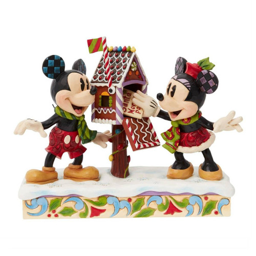 Disney Christmas Decorations Jim Shore Mickey and Minnie Letters to Santa - 20cm Disney Christmas Decorations Jim Shore Mickey and Minnie Letters to Santa - 20cm
