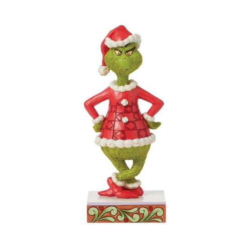 Jim Shore Dr Seuss Grinch with Hands on Hips Figurine - 16cm Jim Shore Dr Seuss Grinch with Hands on Hips Figurine - 16cm