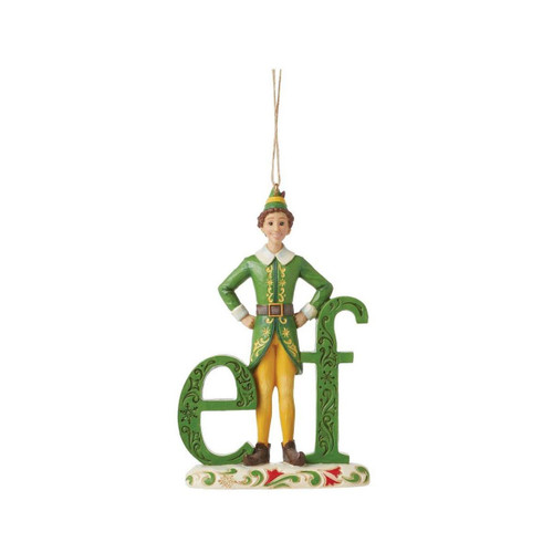 Elf the Movie Jim Shore Buddy Elf Hanging Ornament - 12cm Elf the Movie Jim Shore Buddy Elf Hanging Ornament - 12cm