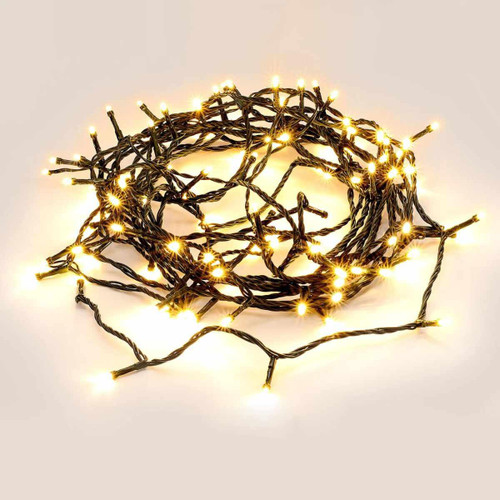 Christmas Elves 240 LED Fairy Lights Warm White - Green Wire Christmas Elves 240 LED Fairy Lights Warm White - Green Wire