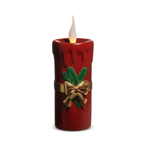 RAZ Imports Red Vintage Lighted Candle RAZ Imports Red Vintage Lighted Candle