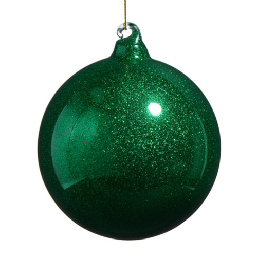 Dazzling Emerald Treasure - Blown Glass Holiday Bauble Dazzling Emerald Treasure - Blown Glass Holiday Bauble