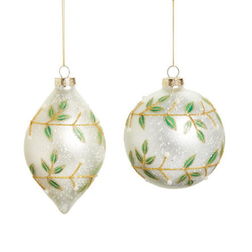 RAZ Imports 2 Styles Mistletoe Ornament