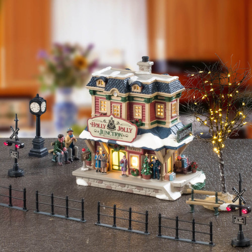 Lemax Holly Jolly Junction Holiday Village Collectible Lemax Holly Jolly Junction Holiday Village Collectible