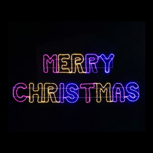 Merry Christmas Giant LED Ropelight Merry Christmas Giant LED Ropelight
