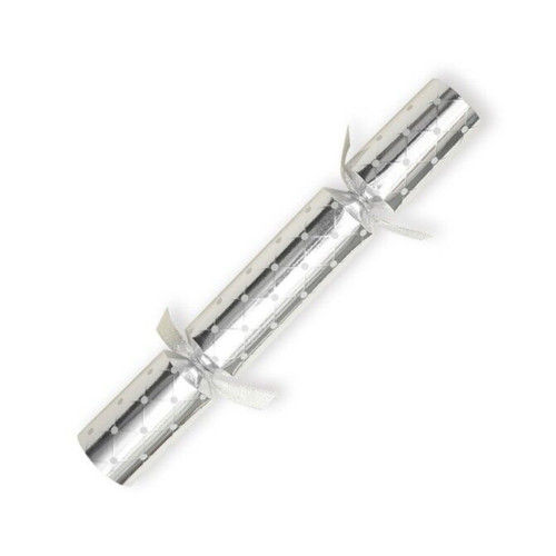 Luxury Silver Foil Christmas Cracker Luxury Silver Foil Christmas Cracker