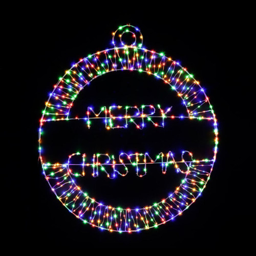 Christmas Elves LED Dew Drop Merry Christmas Bauble Display Christmas Elves LED Dew Drop Merry Christmas Bauble Display