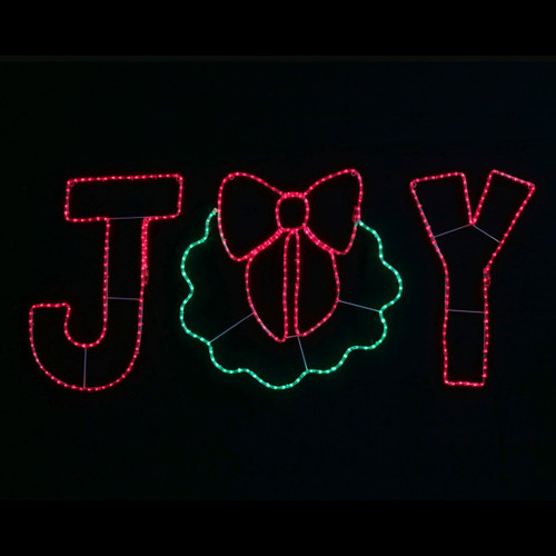JOY Wreath LED Ropelight Sign JOY Wreath LED Ropelight Sign
