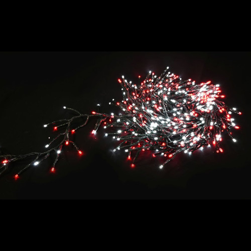 Festive Red and White Cluster Christmas Lights Festive Red and White Cluster Christmas Lights