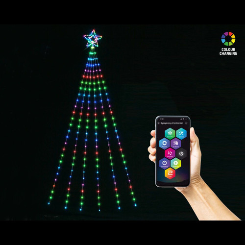 Animated Multicolor Star Tail with App Control Animated Multicolor Star Tail with App Control