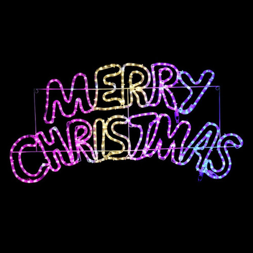 Merry Christmas LED Ropelight Display Merry Christmas LED Ropelight Display