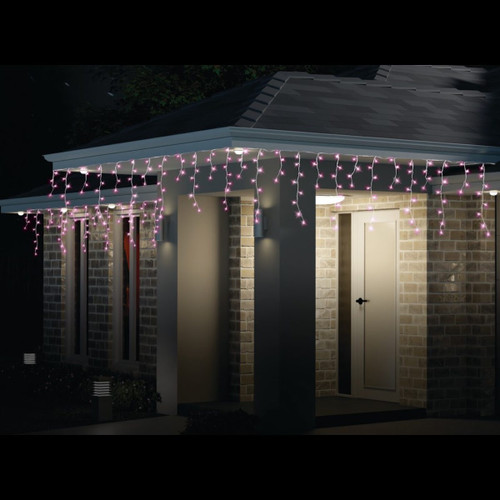 Pink Blush LED Icicle Lights Pink Blush LED Icicle Lights