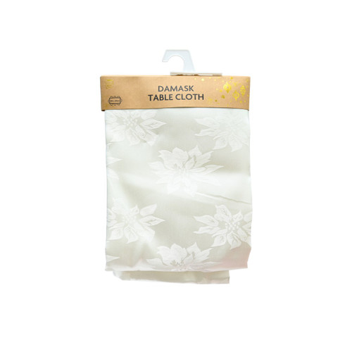 Cream Jacquard Damask Tablecloth Dining Decor Cream Jacquard Damask Tablecloth Dining Decor