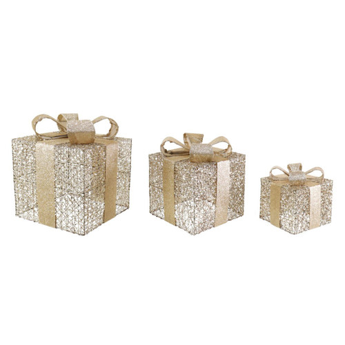 Set of Dazzling Gold Gift Presents Set of Dazzling Gold Gift Presents