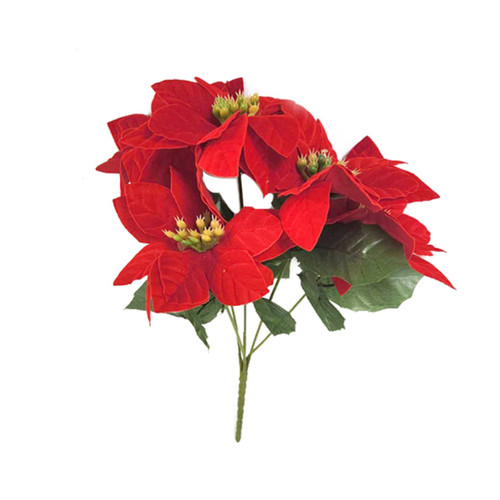 Red Poinsettia Christmas Bouquet