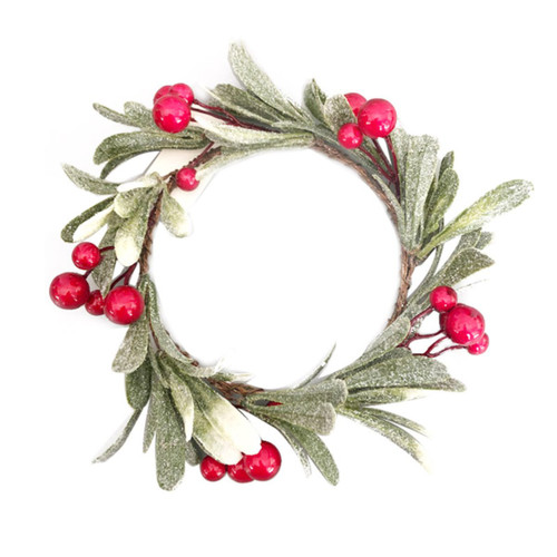 Frosted Mistletoe & Berry Christmas Wreath Frosted Mistletoe & Berry Christmas Wreath