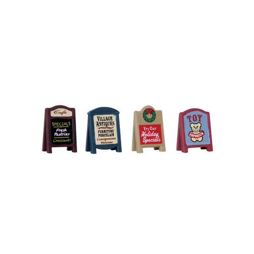 Lemax Village Signs (Set of 4) Lemax Village Signs (Set of 4)