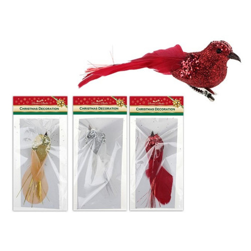 Christmas Elves Glitter Christmas Dove with Clip