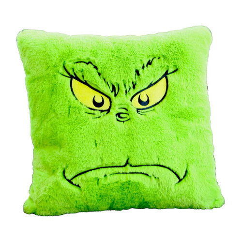 Grinch Frowning Face Pillow Grinch Frowning Face Pillow