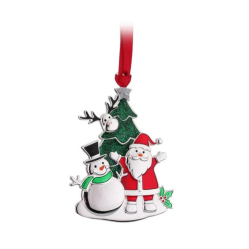 Hanging Snowman and Santa Ornament Hanging Snowman and Santa Ornament