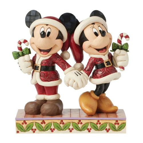 Mickey & Minnie Mouse with Candy Canes by Jim Shore