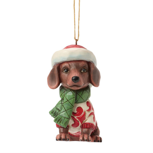 Heartwood Creek Christmas Dachshund Ornament Display