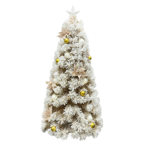 White Fibre Optic Christmas Tree - 6FT (180cm)