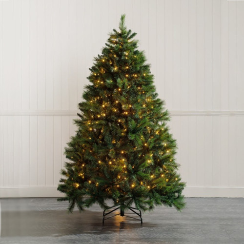8FT Pre-lit Canadian Green Christmas Tree