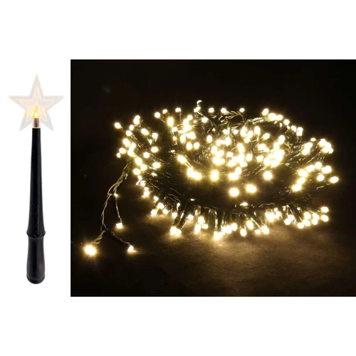Magic Wand Controlled 300 LED Warm White Fairy String Lights